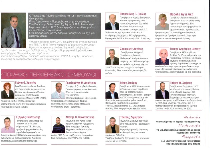 Θεσπρωτια Συμβουλοι